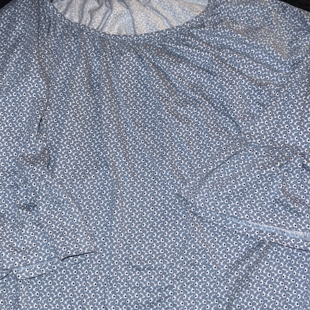 Michael Kors Blue Patterned Blouse